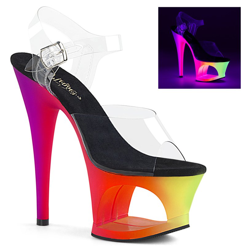 MOON708UV/C/NMC boty Pleaser