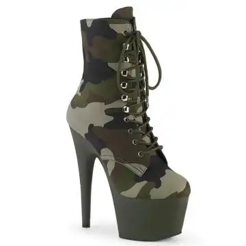 ADORE-1020CAMO Kozačky Pleaser