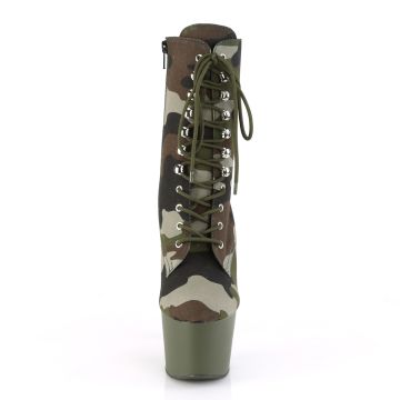 ADORE-1020CAMO Kozačky Pleaser | ADORE-1020CAMO Pleaser - zepředu ADORE-1020CAMO Kozačky Pleaser | ADORE-1020CAMO Pleaser - zepředu