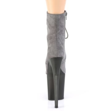 FLAM1020FST/GYFS/GY Kozačky Pleaser | FLAMINGO-1020FST Pleaser - zezadu FLAM1020FST/GYFS/GY Kozačky Pleaser | FLAMINGO-1020FST Pleaser - zezadu