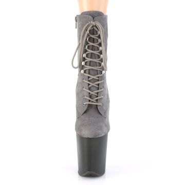 FLAM1020FST/GYFS/GY Kozačky Pleaser | FLAMINGO-1020FST Pleaser - zepředu FLAM1020FST/GYFS/GY Kozačky Pleaser | FLAMINGO-1020FST Pleaser - zepředu