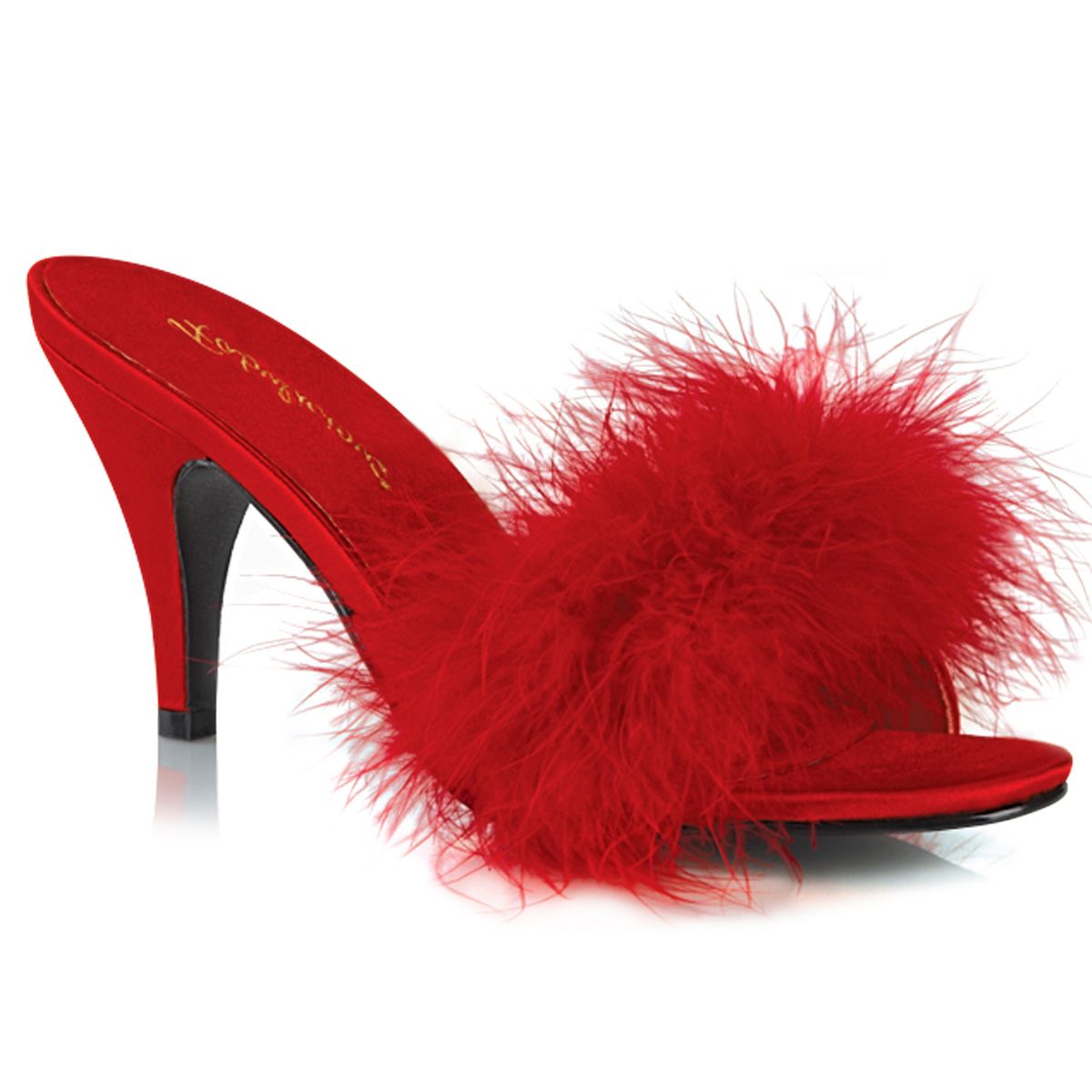 AMO03/RPU Pantofle s chmýřím | AMOUR-03 Fabulicious AMO03/RPU Pantofle s chmýřím | AMOUR-03 Fabulicious