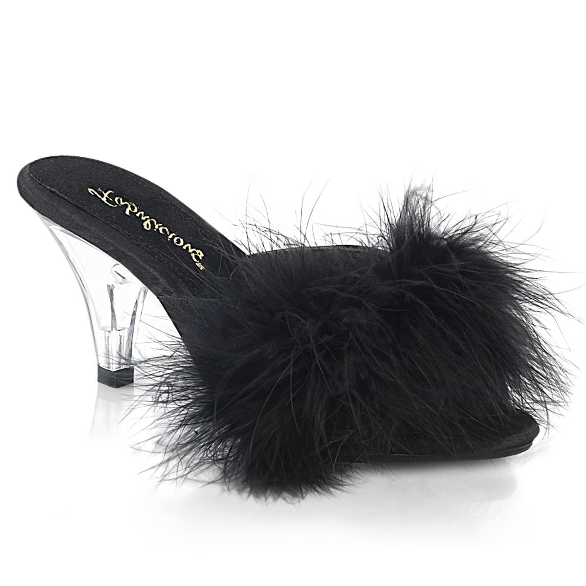 BEL301F/BPU Pantofle s chmýřím | BELLE-301F Fabulicious