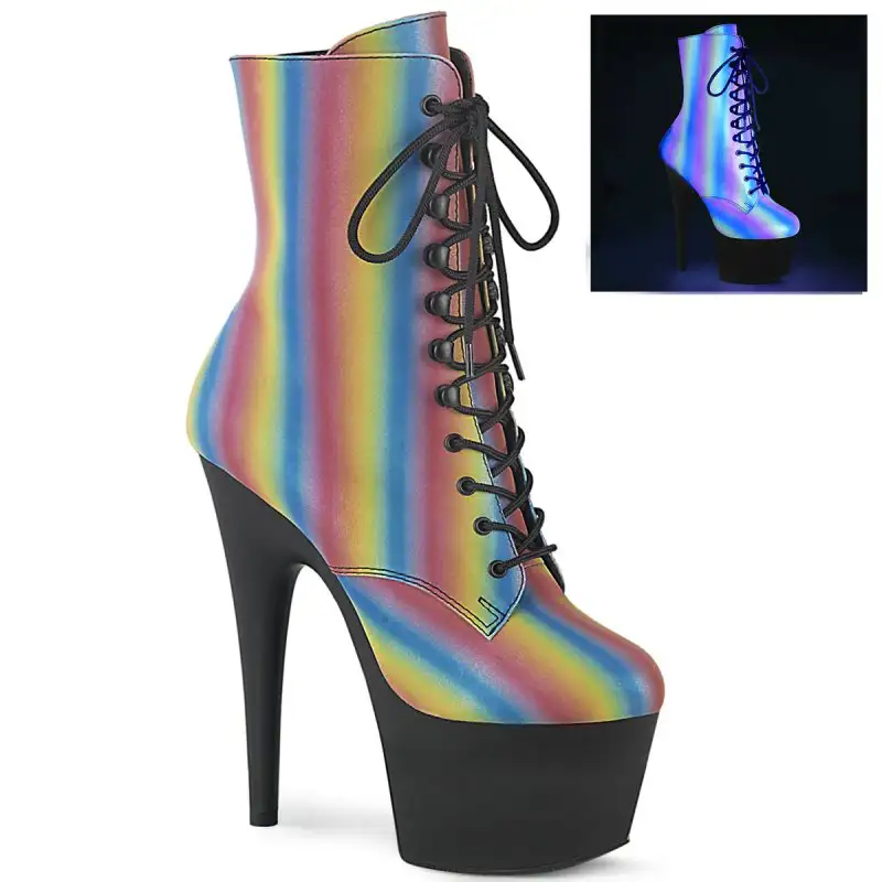 ADORE-1020RC-REFL-02 Kozačky Pleaser