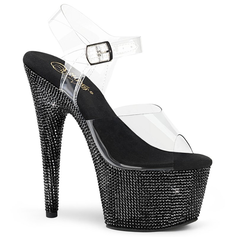 BEJ708DM/C/BRS Pleaser černé sandály