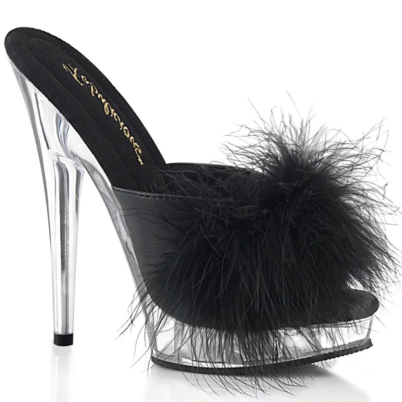 SULTRY-601F Černé pantofle
