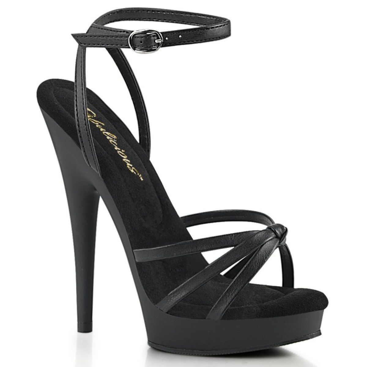 SUL638/BFS/M Černé sandály | SULTRY-638 Fabulicious SUL638/BFS/M Černé sandály | SULTRY-638 Fabulicious