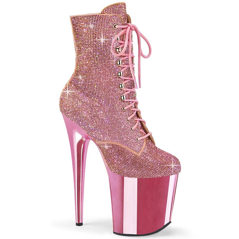 FLAMINGO-1020CHRS Kozačky Pleaser