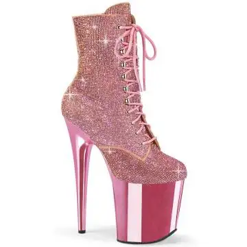 FLAMINGO-1020CHRS Kozačky Pleaser