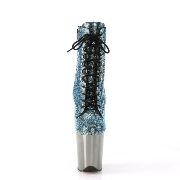 FLAM1020CHRS/TUR/PCH Kozačky Pleaser | FLAMINGO-1020CHRS Pleaser - zepředu FLAM1020CHRS/TUR/PCH Kozačky Pleaser | FLAMINGO-1020CHRS Pleaser - zepředu