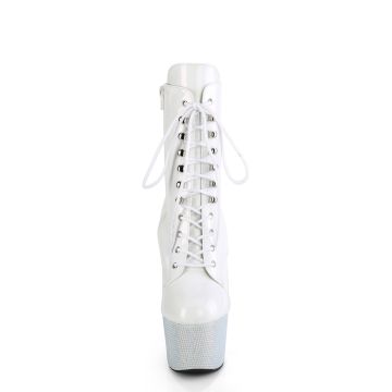 BEJ1020-7/WHG/WRS Kozačky Pleaser | BEJEWELED-1020-7 Pleaser - zepředu BEJ1020-7/WHG/WRS Kozačky Pleaser | BEJEWELED-1020-7 Pleaser - zepředu