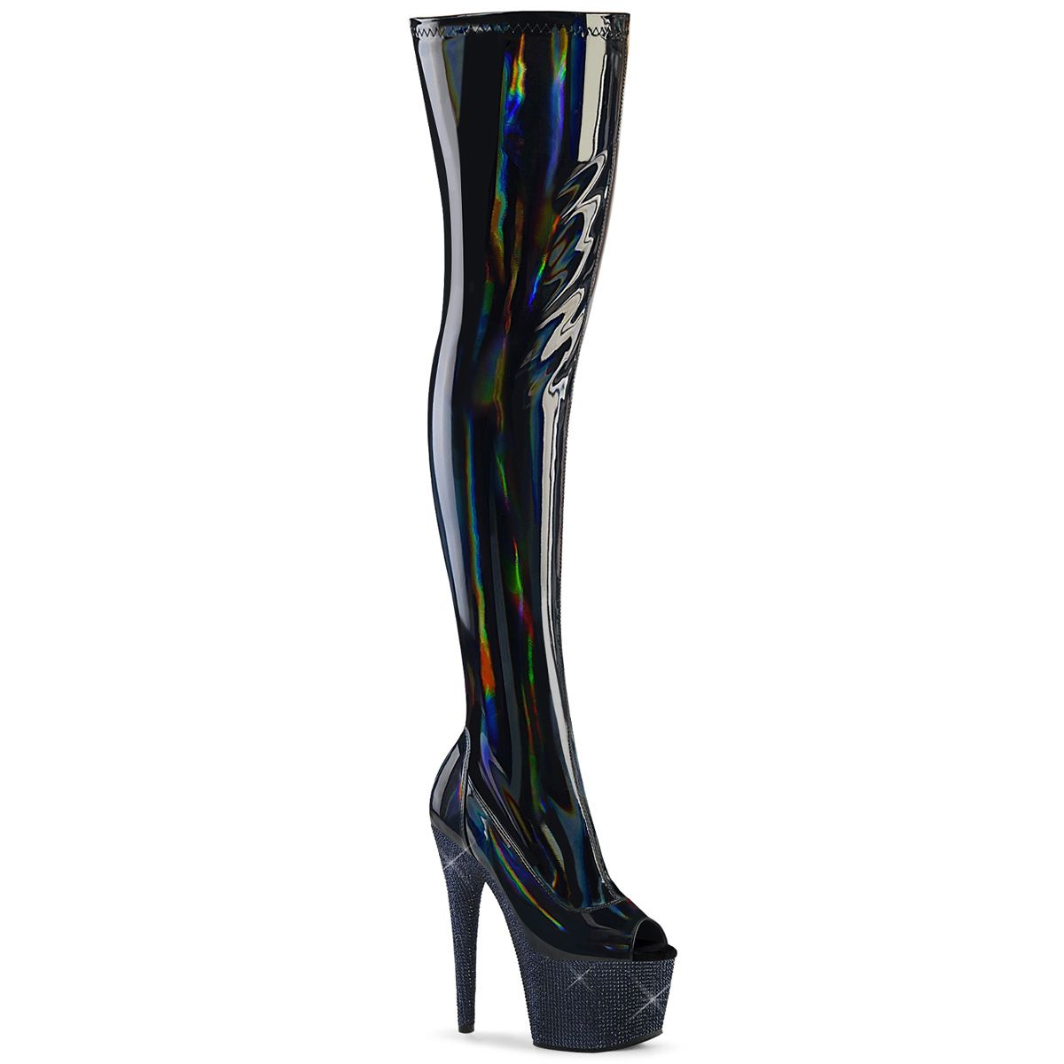 BEJ3011-7/BHG/MDBRS Kozačky Pleaser | BEJEWELED-3011-7 Pleaser