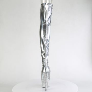 BEJ3011-7/SHG/SRS Kozačky Pleaser | BEJEWELED-3011-7 Pleaser - zezadu BEJ3011-7/SHG/SRS Kozačky Pleaser | BEJEWELED-3011-7 Pleaser - zezadu