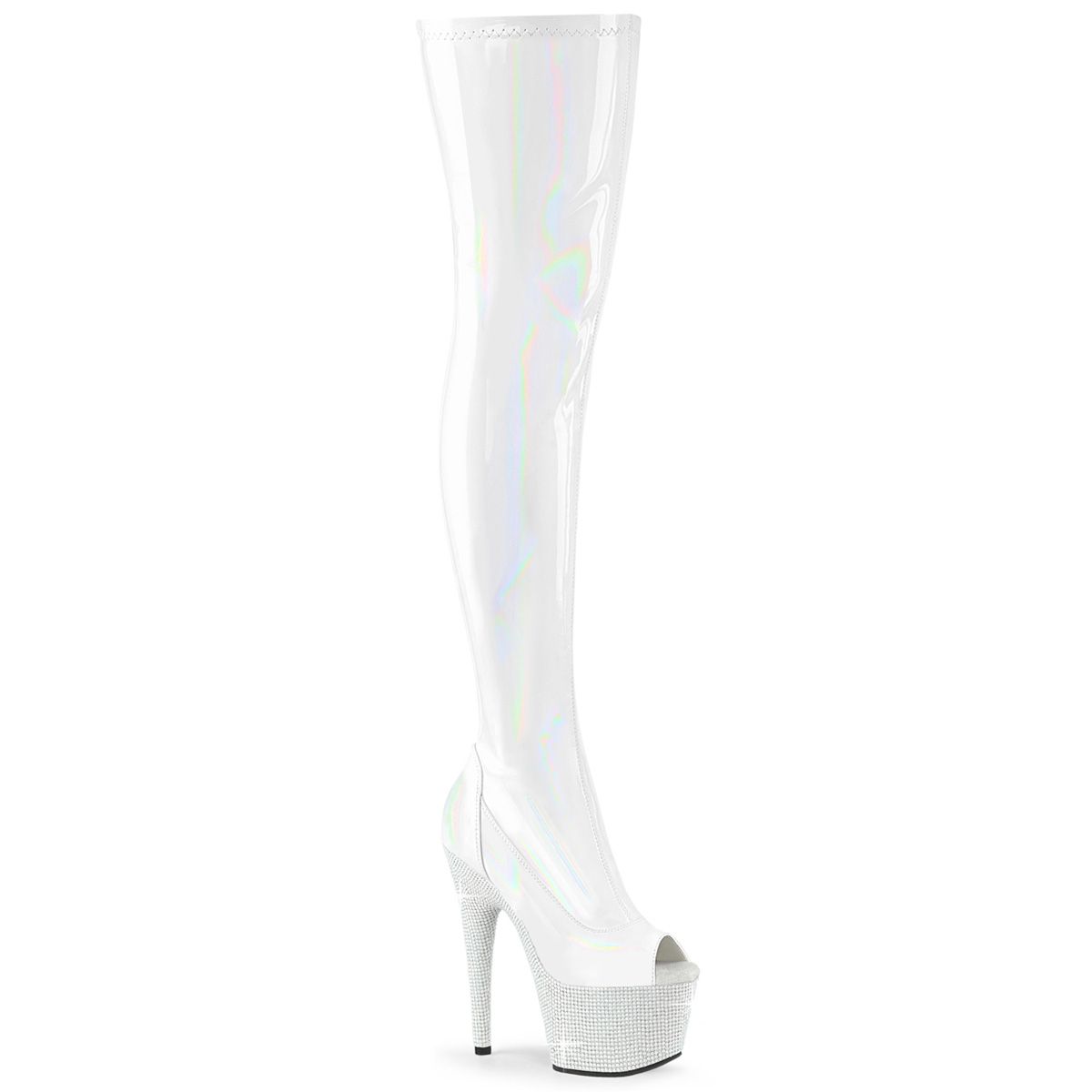 BEJ3011-7/WHG/WRS Kozačky Pleaser | BEJEWELED-3011-7 Pleaser