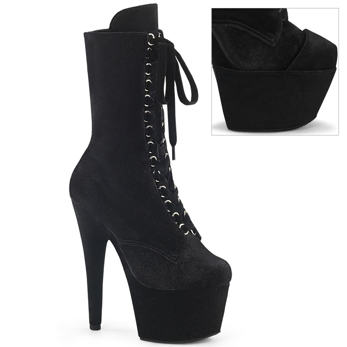 ADO1045VEL/B/M Kozačky Pleaser | ADORE-1045VEL Pleaser