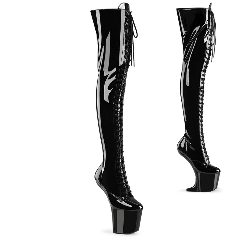 CRAZE-3023 Fetiš kozačky Pleaser