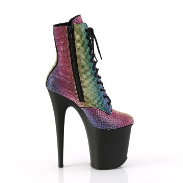 FLAM1020RS/RBOWRS/B Kozačky Pleaser | FLAMINGO-1020RS Pleaser - z vnějšku FLAM1020RS/RBOWRS/B Kozačky Pleaser | FLAMINGO-1020RS Pleaser - z vnějšku