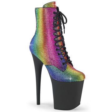 FLAM1020RS/RBOWRS/B Kozačky Pleaser | FLAMINGO-1020RS Pleaser FLAM1020RS/RBOWRS/B Kozačky Pleaser | FLAMINGO-1020RS Pleaser
