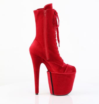 Kozačky Pleaser FLAM1045VEL/R/M | FLAMINGO-1045VEL - z vnějšku