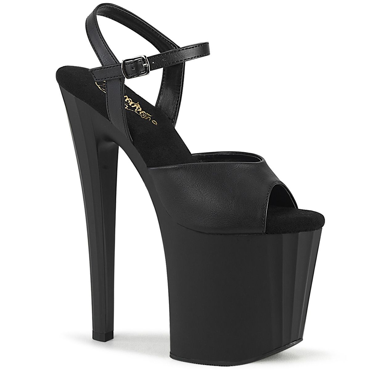 ENC709/BPU/M Černé sandály Pleaser | ENCHANT-709 Pleaser