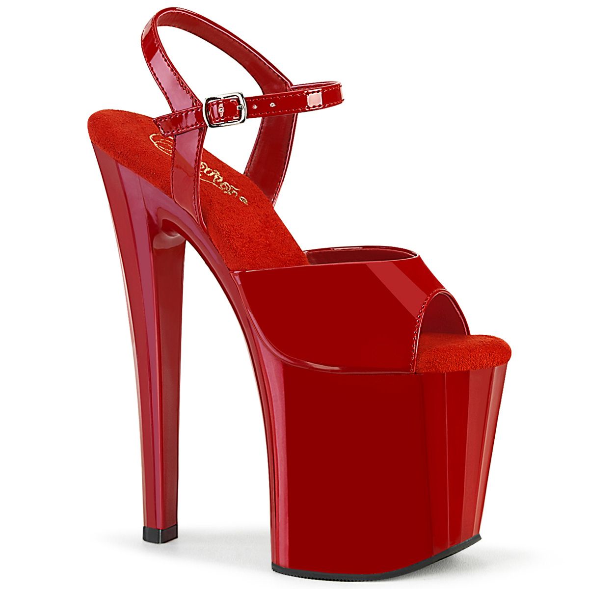 ENC709/R/M červené sandály Pleaser | ENCHANT-709 Pleaser