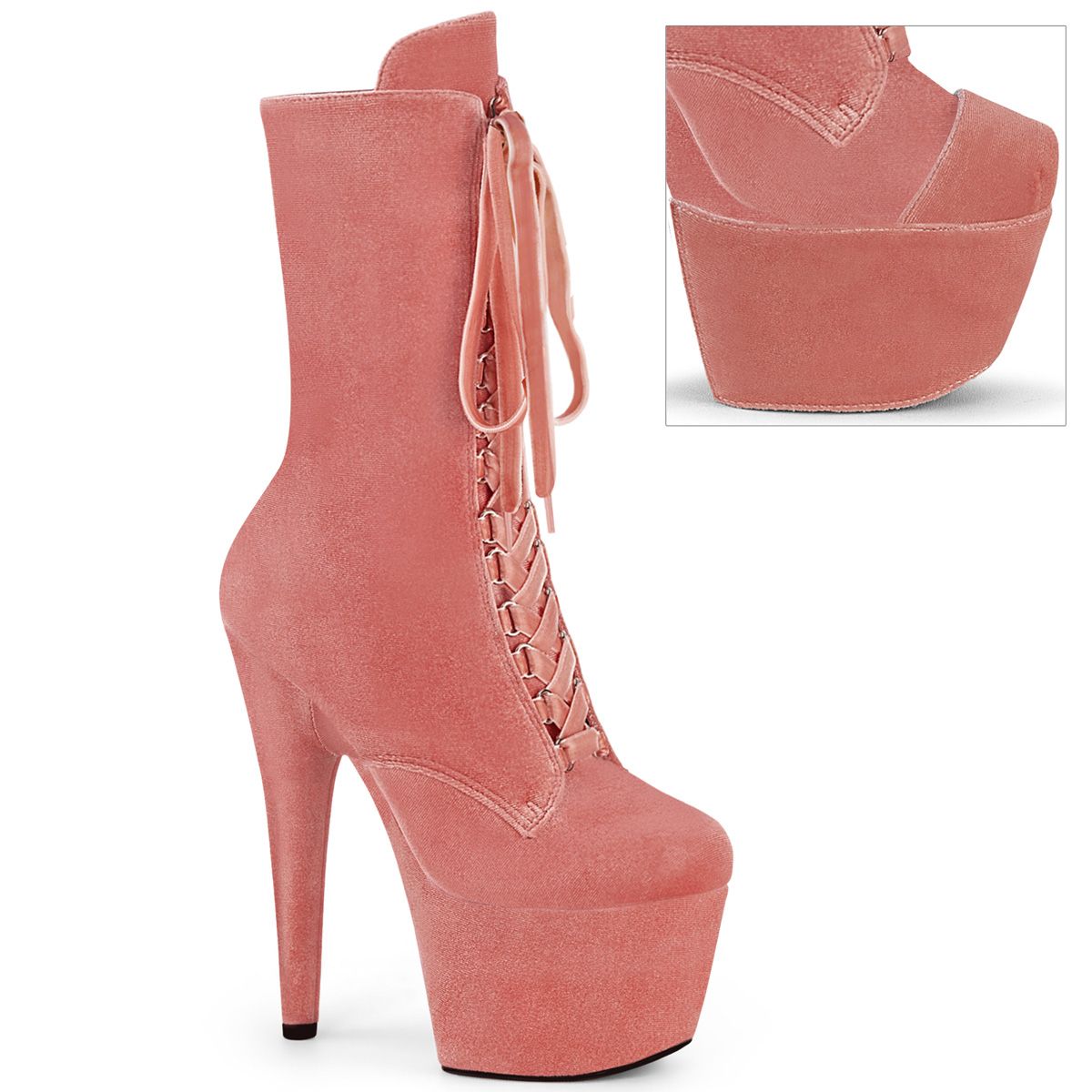 ADO1045VEL/DTPN/M kozačky Pleaser | ADORE-1045VEL Pleaser
