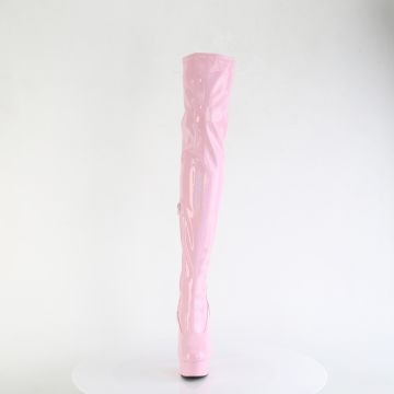 Pleaser kozačky DEL3000HWR/BPHG/M | DELIGHT-3000HWR - zepředu