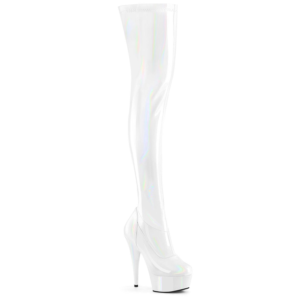 DEL3000HWR/WHG/M Pleaser kozačky | DELIGHT-3000HWR Pleaser