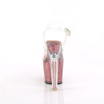 LOVESK708SG/C/PNKG Pleaser sandály | LOVESICK-708SG - zezadu LOVESK708SG/C/PNKG Pleaser sandály | LOVESICK-708SG - zezadu