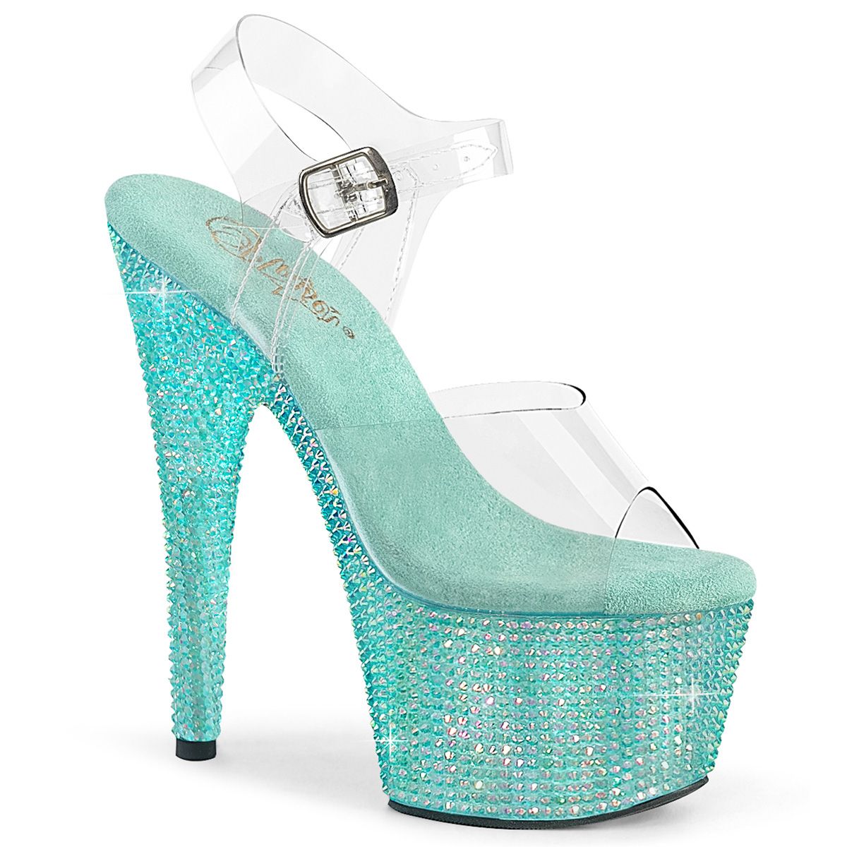 BEJ708RRS/C/AGQRS Pleaser sandály | BEJEWELED-708RRS Pleaser