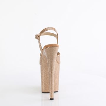 Pleaser sandály FLAM809GP/GG/M | FLAMINGO-809GP - zezadu