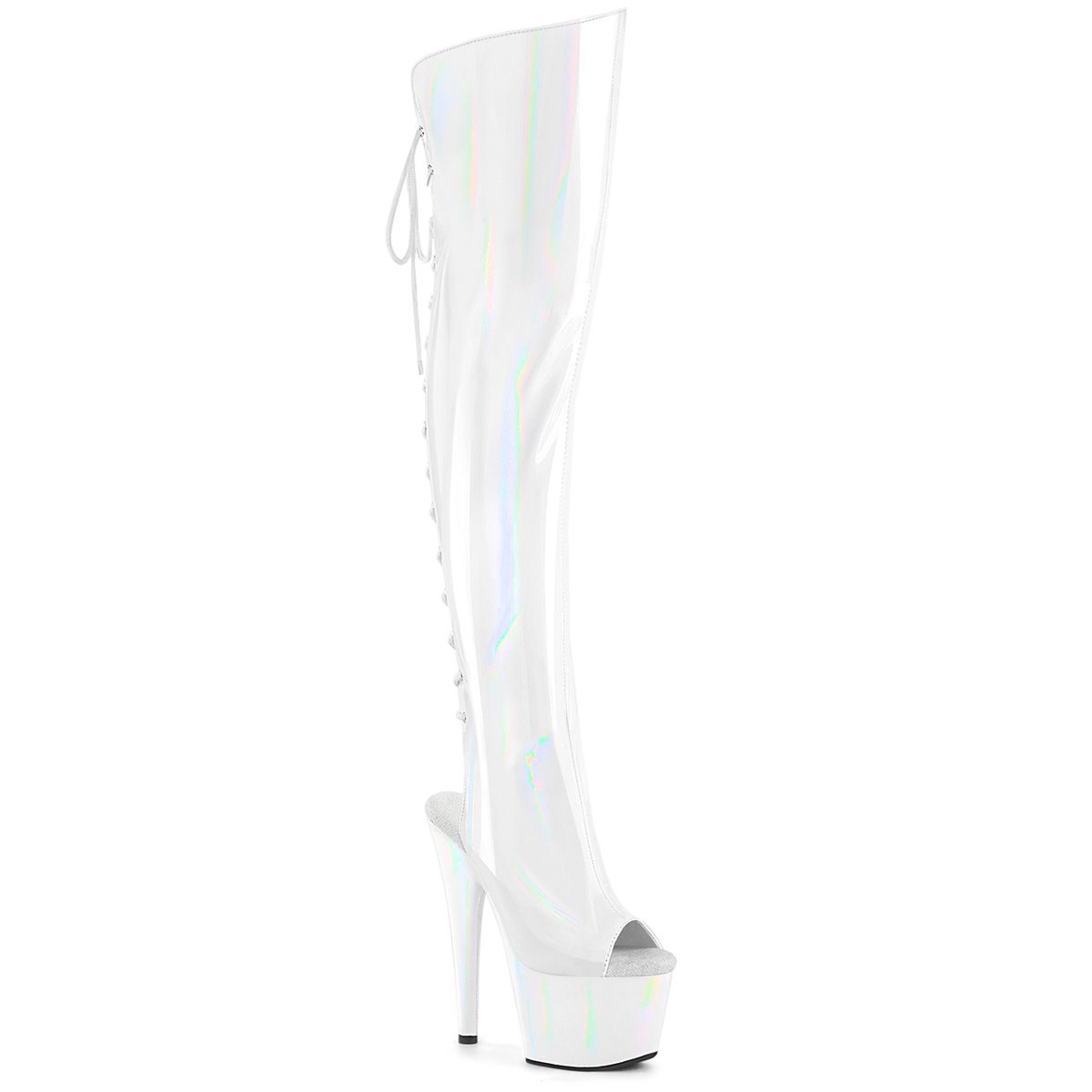 ADO3019HWR/WHG/M Pleaser kozačky | ADORE-3019HWR Pleaser