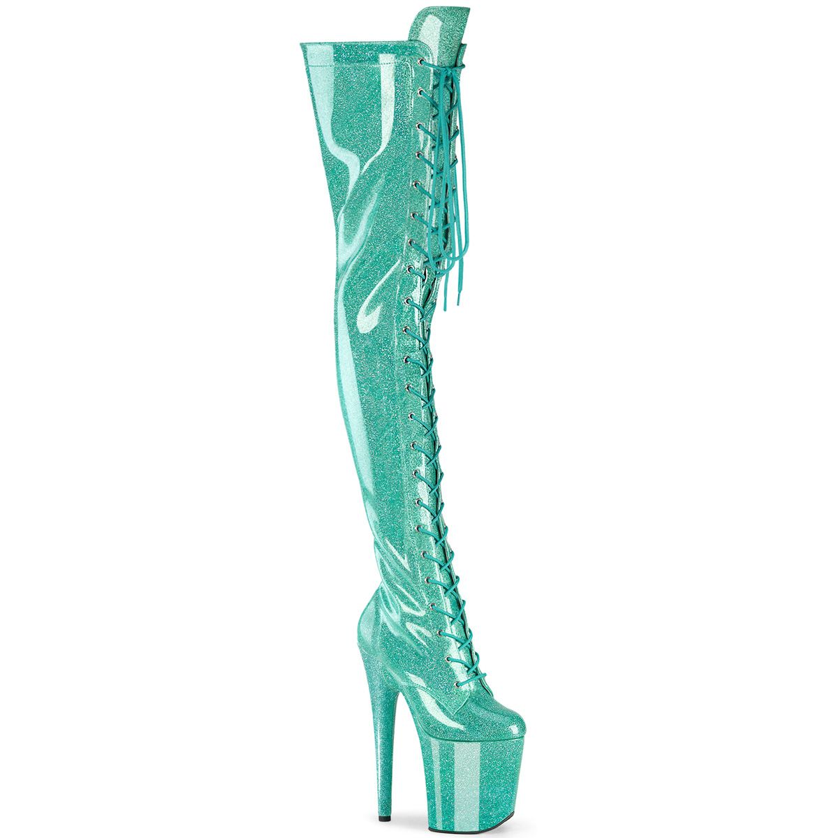 FLAM3020GP/AQG/M Pleaser kozačky | FLAMINGO-3020GP Pleaser