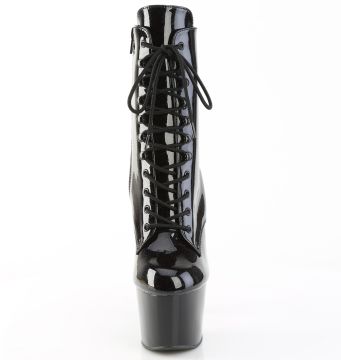 Černé sexy kozačky Pleaser ADO1020BLG/B-BLG/M - zepředu