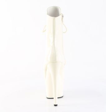 ADO1020/OW/M Bílé sexy kozačky Pleaser | ADORE-1020 Pleaser - zezadu