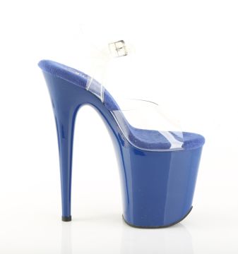 FLAM808/C-RYBL/RYBL Modré boty Pleaser | FLAMINGO-808 - z vnějšku FLAM808/C-RYBL/RYBL Modré boty Pleaser | FLAMINGO-808 - z vnějšku