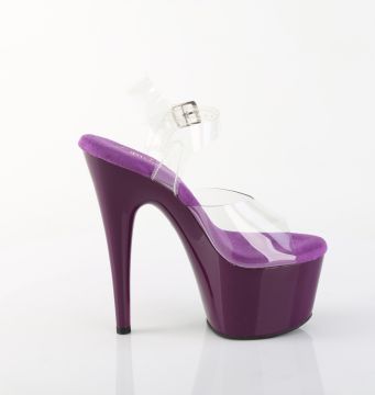 Fialové boty Pleaser ADO708/C/PP | ADORE-708 - z vnějšku