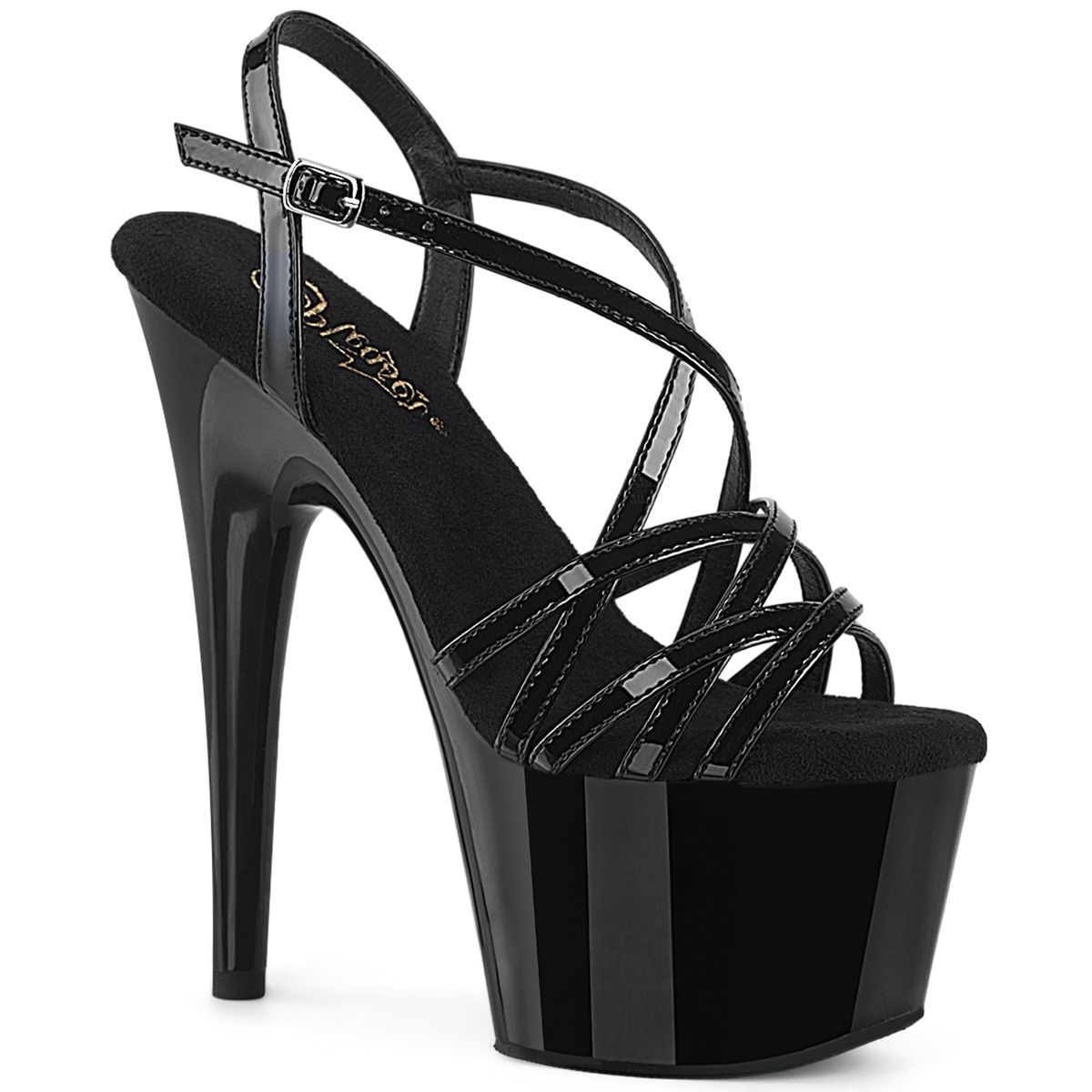 ADO713/B/M Černé sandály Pleaser | ADORE-713 Pleaser