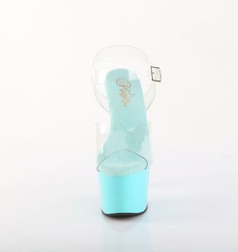 ADO708/C/AQ Azurové sexy boty Pleaser | ADORE-708 Pleaser - zepředu ADO708/C/AQ Azurové sexy boty Pleaser | ADORE-708 Pleaser - zepředu