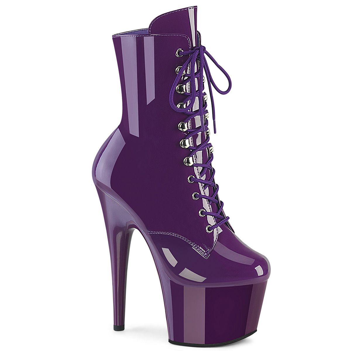 ADO1020/PP/M Fialové pole dance kozačky | ADORE-1020 Pleaser