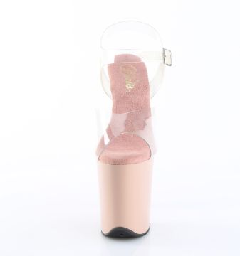 FLAM808/C/BH Růžové sexy boty Pleaser | FLAMINGO-808 - zepředu FLAM808/C/BH Růžové sexy boty Pleaser | FLAMINGO-808 - zepředu