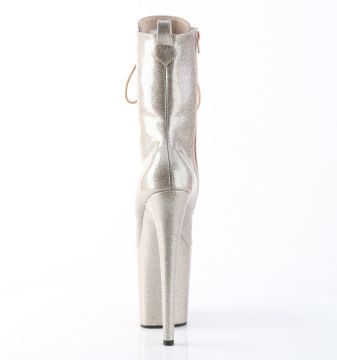 FLAM1040GP/CHAG/M Zlaté sexy kozačky Pleaser | FLAMINGO-1040GP - zezadu FLAM1040GP/CHAG/M Zlaté sexy kozačky Pleaser | FLAMINGO-1040GP - zezadu