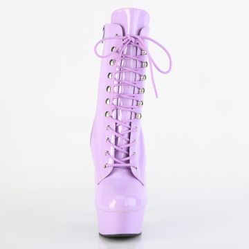 DEL1020/LV/M Fialové sexy kozačky Pleaser | DELIGHT-1020 Pleaser - zepředu DEL1020/LV/M Fialové sexy kozačky Pleaser | DELIGHT-1020 Pleaser - zepředu