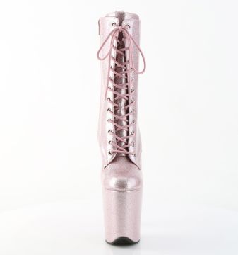 Růžové taneční kozačky FLAM1040GP/BHPG/M | FLAMINGO-1040GP Pleaser - zepředu