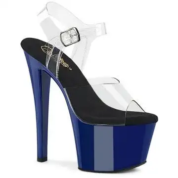 SKY308/C/RYBL Modré sexy boty Pleaser