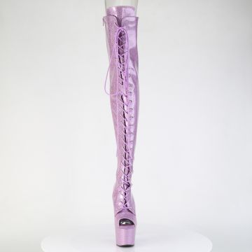 Fialkové sexy kozačky Pleaser ADO3021GP/LLG/M | ADORE-3021GP - zepředu