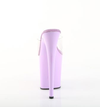 FLAM801/C/LV Fialové go-go pantofle | FLAMINGO-801 Pleaser - zezadu FLAM801/C/LV Fialové go-go pantofle | FLAMINGO-801 Pleaser - zezadu