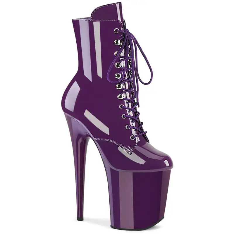 FLAM1020/PP/M Fialové taneční boty Pleaser