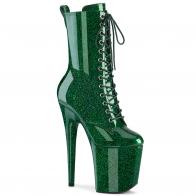 FLAM1040GP/EMGNG/M Zelené taneční kozačky Pleaser