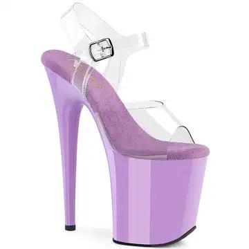 FLAM808/C/LV Fialové sexy boty Pleaser